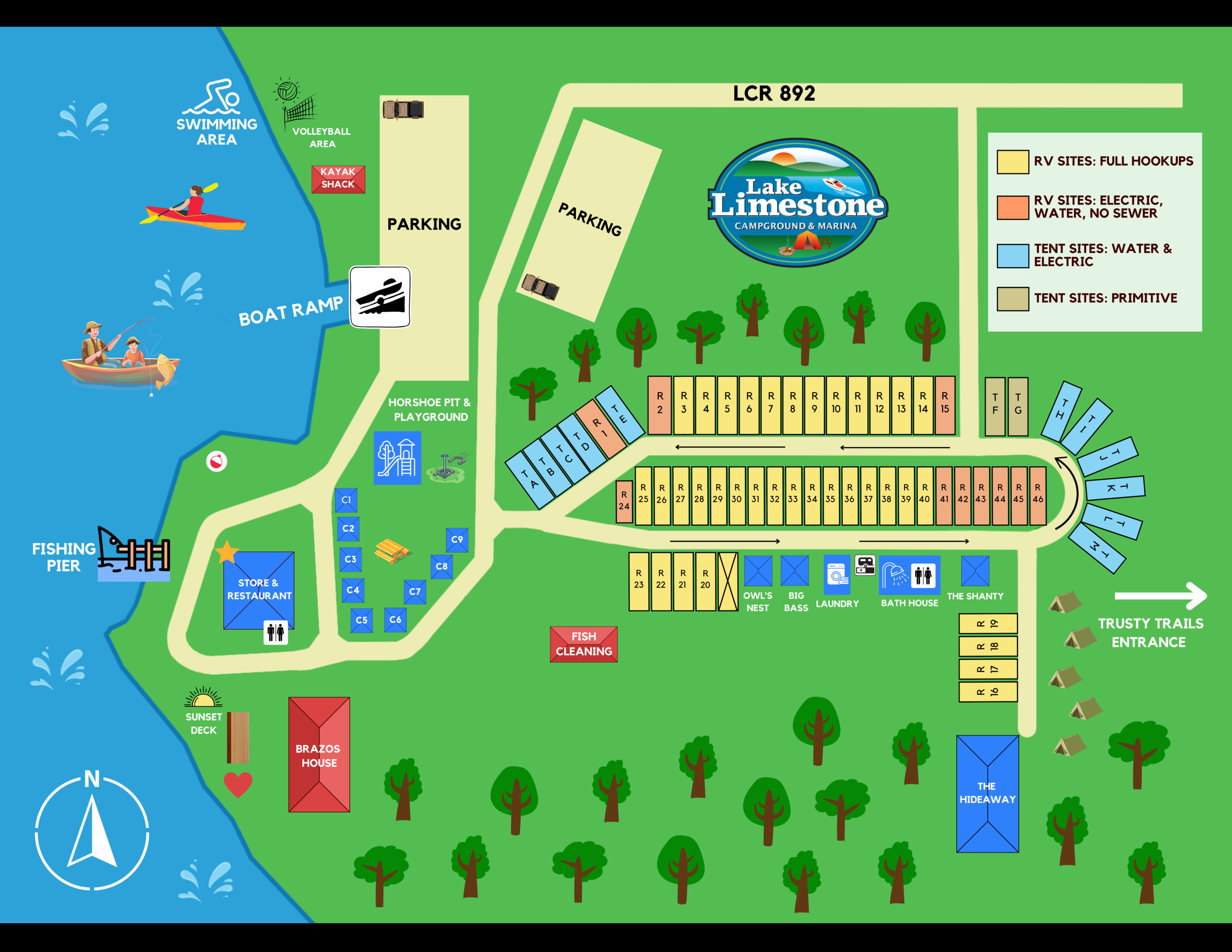 Map of Campground